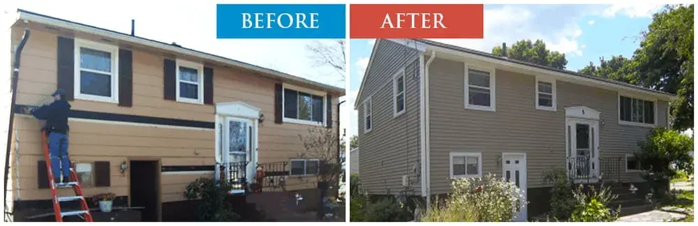 Vinyl Siding Before and After