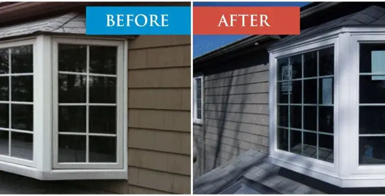 Window Replaced Siding Cut Into