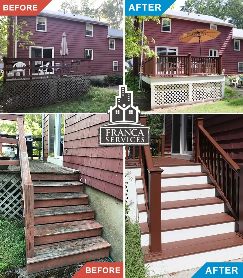 Wood to Composite Deck Installation
