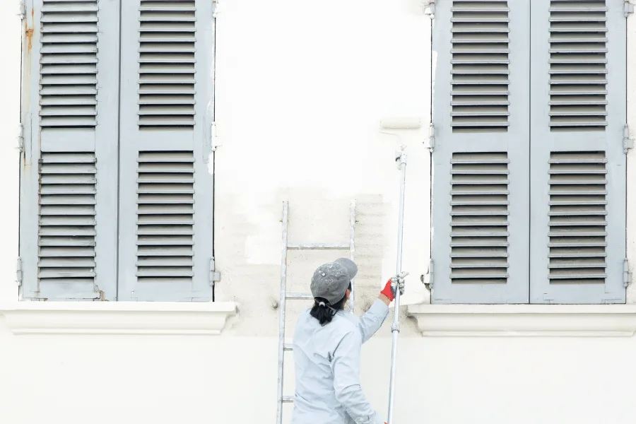 Weatherproof exterior paint