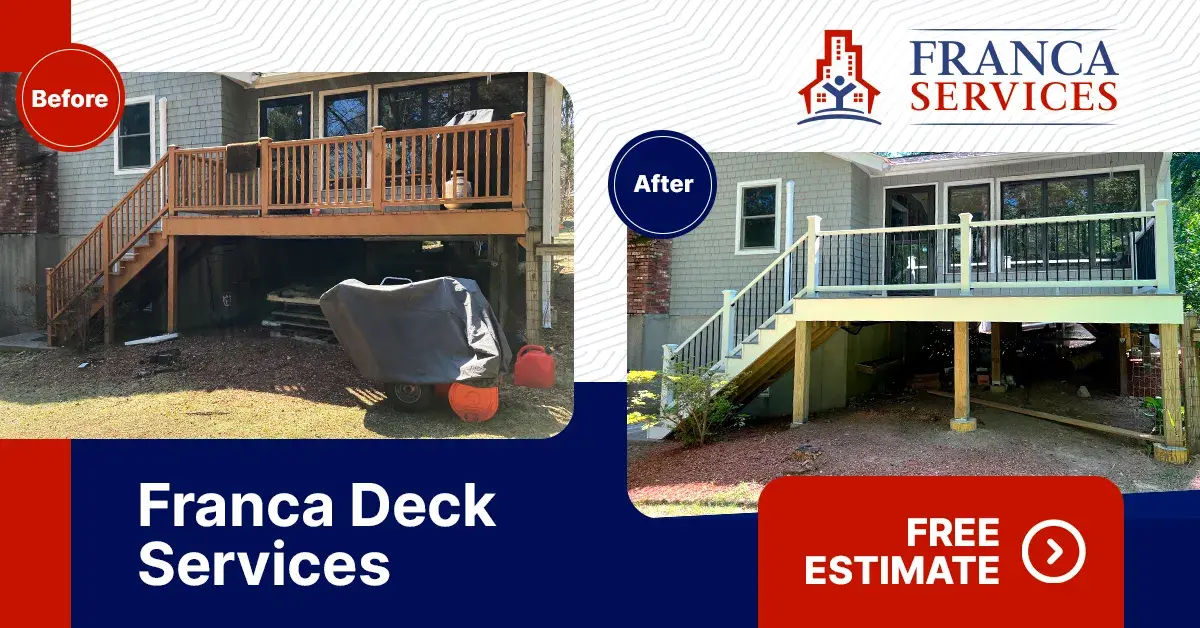 Deck builders near Boston MA, befor and after