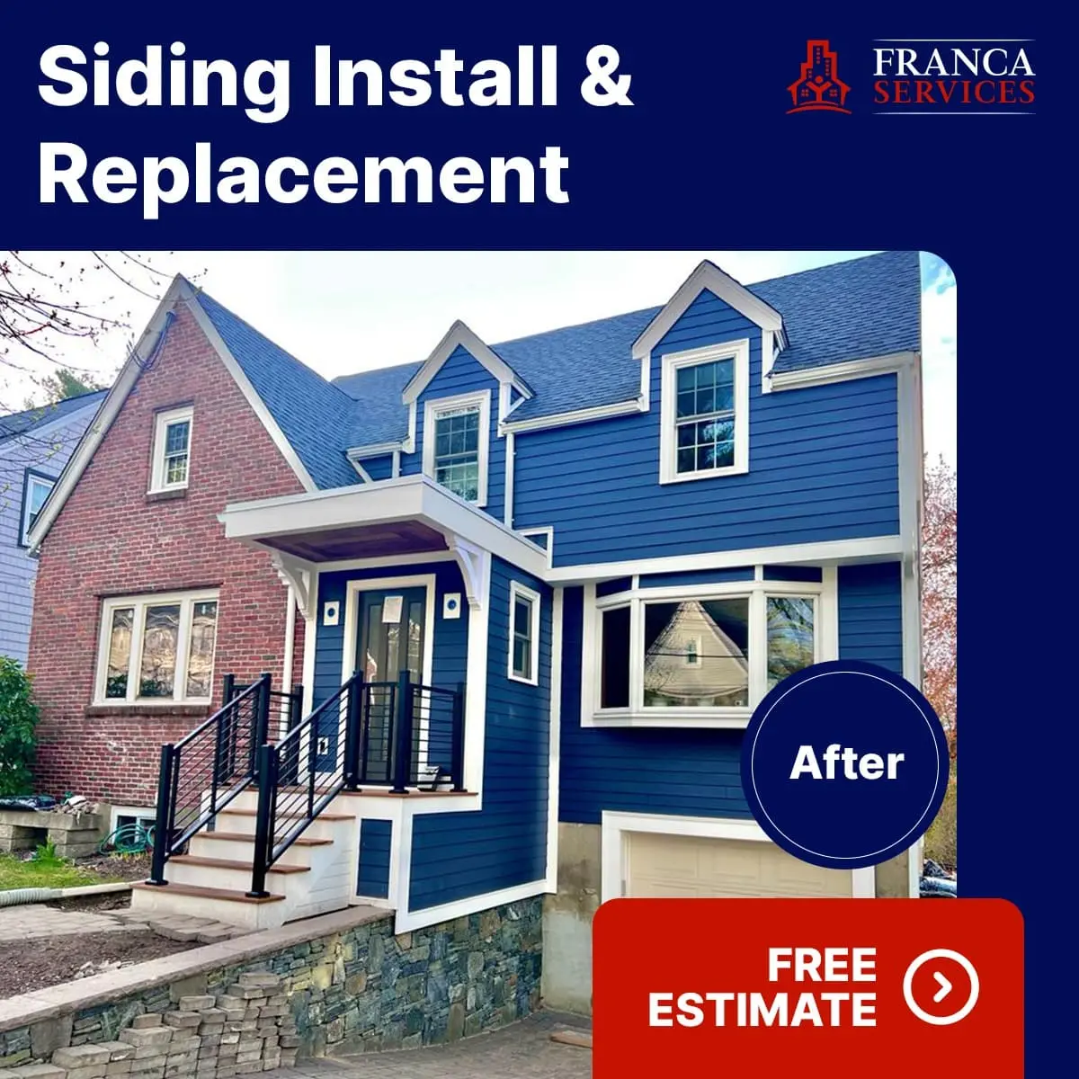 siding replacement service after in Medford