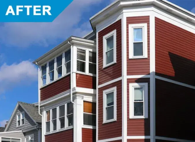 After Fiber Cement Siding
